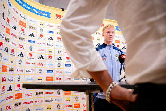 Hugo Larsson of the Swedish men's football national team
