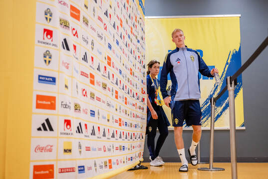 Hugo Larsson of the Swedish men's football national team