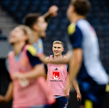 Carl Starfelt of the Swedish men's football national team