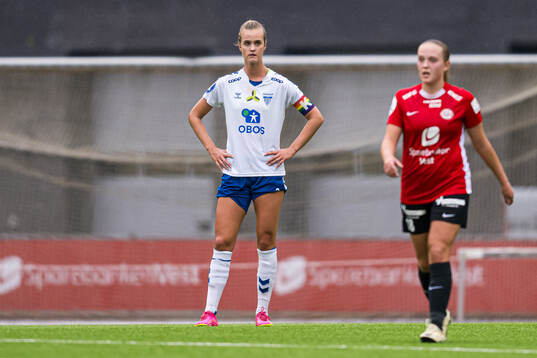 Emma Braut Brunes of Kolbotn looks dejected