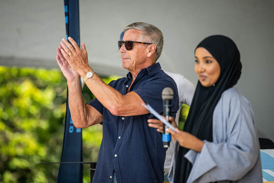 Roy Andersson och Jasmin Nur