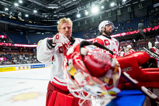 Goaltender Sebastian Dahm of Klagenfurt