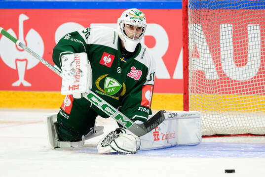 goaltender Damian Clara of Färjestad