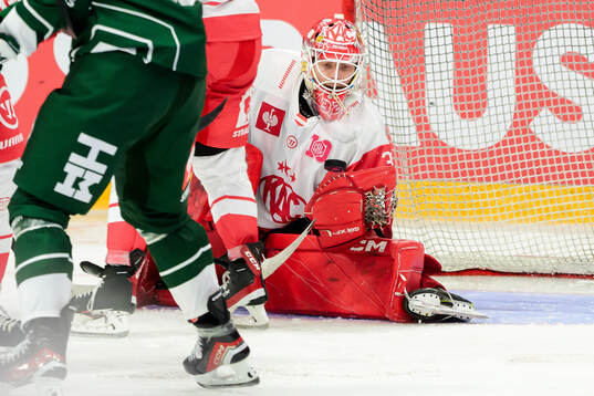 goaltender Sebastian Dahm of Klagenfurt