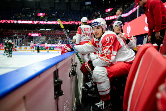Fabian Hockegger of Klagenfurt looks dejected