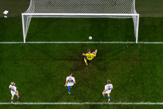 Viktor Gyökeres of Sweden scores 3-0