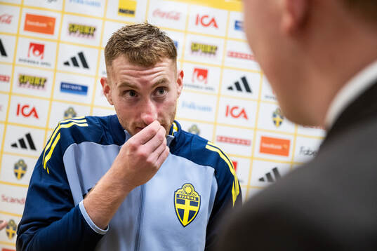 during the Nations League football match between Sweden and