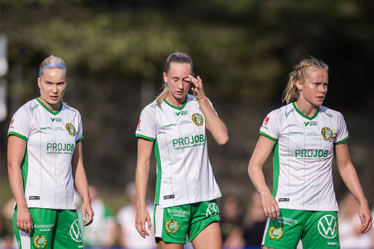 Hammarbys Eva Nyström, Ellen Wangerheim och Julie Blakstad