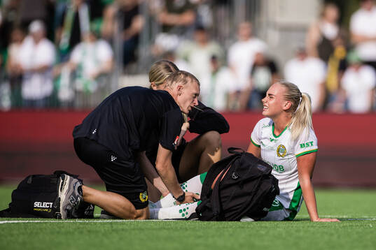 Hammarbys Cathinka Tandberg har ont