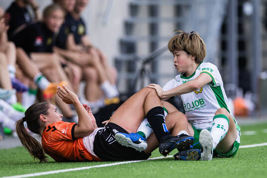Kristianstads Carly Wickenheiser och Hammarbys Asato
