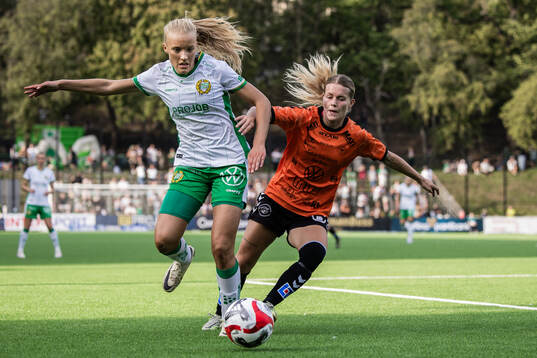 Hammarbys Smilla Holmberg och Kristianstads Tilda Persson