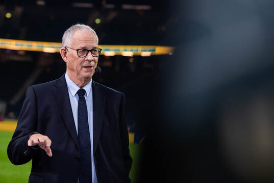 Lars Lagerbäck of Swedish broadcaster Viaplay
