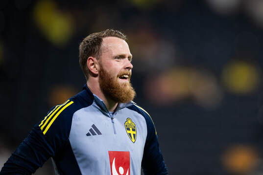 Goalkeeper Viktor Johansson of Sweden