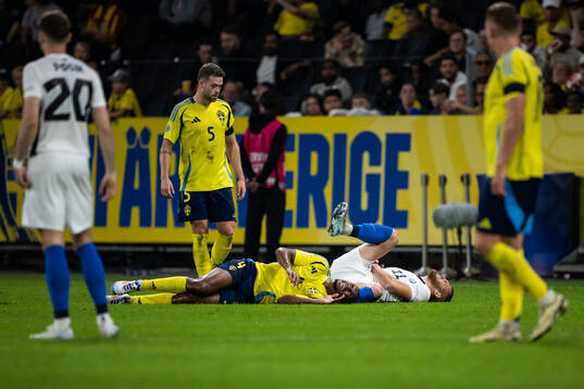 Isak Hien of Sweden and Alex Matthias Tamm of Estonia in