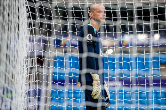 Goalkeeper Viljar Myhra of the Norwegian national football