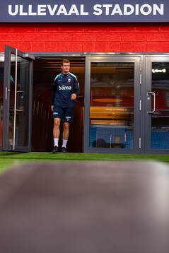 Alexander Sørloth of the Norwegian national football team