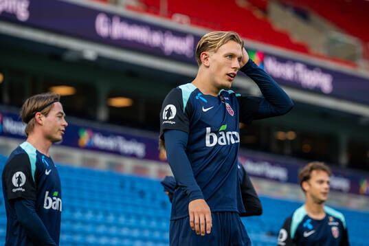 Marcus Holmgren Pedersen of the Norwegian national football