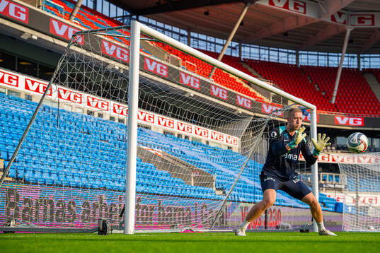 Goalkeeper Egil Selvik of the Norwegian national football
