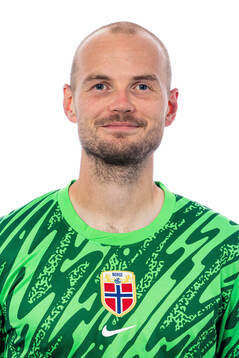 Goalkeeper Viljar Myhra of the Norwegian national football