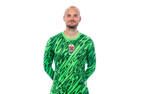 Goalkeeper Viljar Myhra of the Norwegian national football