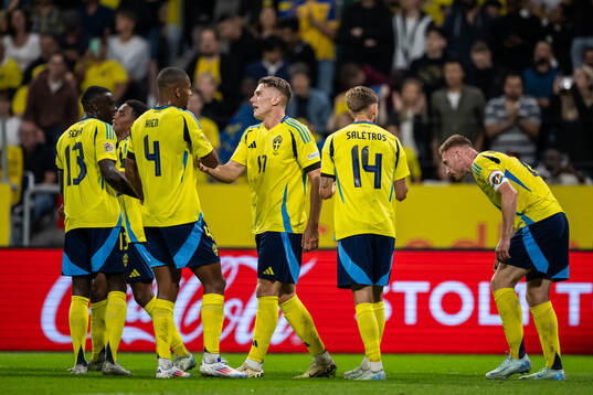 Ken Sema, Isak Hien, Anton Saletros and <Dejan Kulusevski