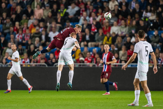 Erling Braut Haaland of Norway and Nicolas Seiwald of