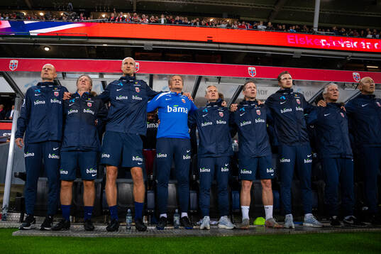 Ståle Solbakken, head coach of Norway, with his