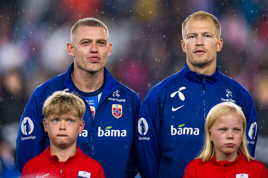 Julian Ryerson and Andreas Hanche-Olsen of Norway