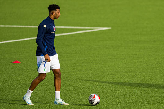 Cher Ndour of Italy warms up