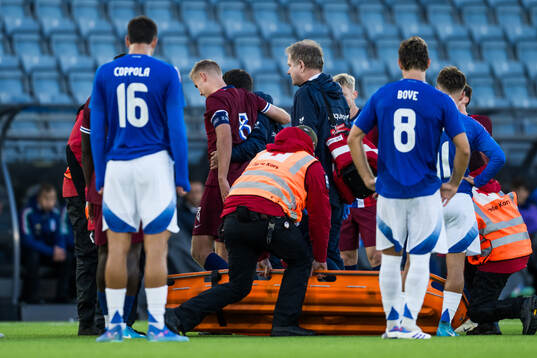 Sivert Heggheim Mannsverk of Norway leaves the pitch
