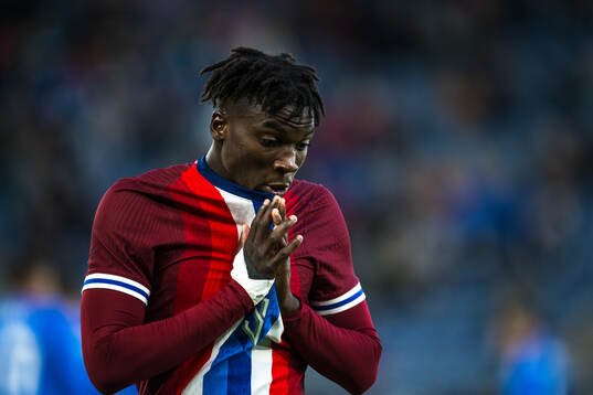 Seedyahmed Tijan Jatta of Norway looks dejected