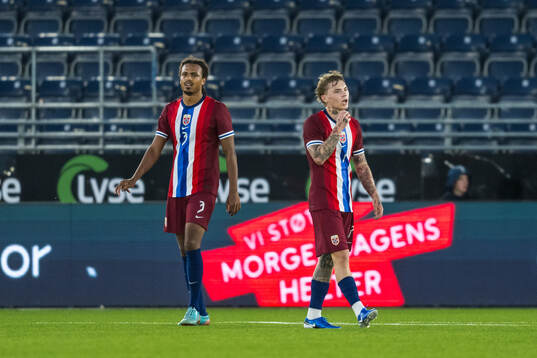 Robin Dahl Østrøm and Isak Hansen-Aarøen of Norway look