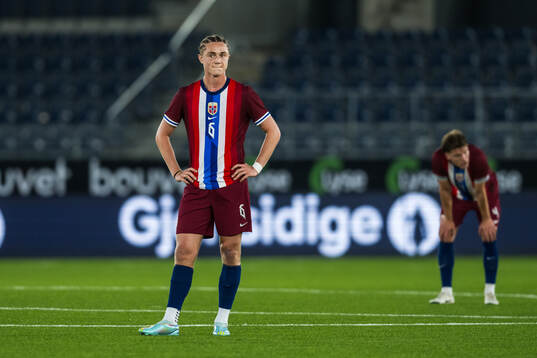 Thello Aasgaard of Norway looks dejected