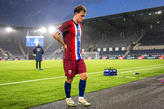 Kristian Fredrik Malt Arnstad of Norway looks dejected