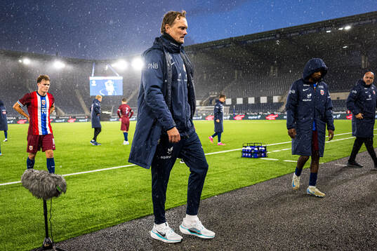 Jan Peder Jalland, head coach of Norway, looks dejected