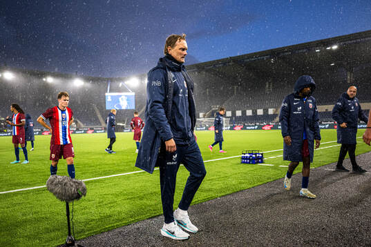 Jan Peder Jalland, head coach of Norway, looks dejected