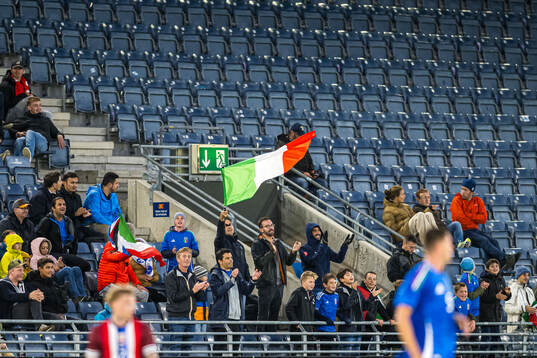Spectators in the stands