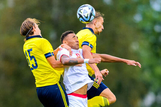 Kazper Karlsson of Sweden and Henrik Meister of Denmark and