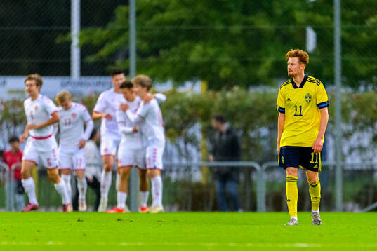 August Ljungberg of Sweden looks dejected