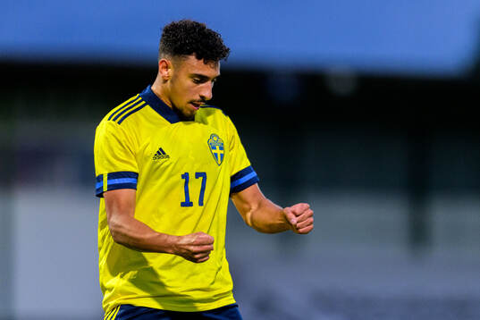 Moutaz Neffati of Sweden celebrates