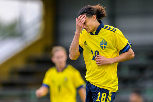 Amin Boudri of Sweden looks dejected