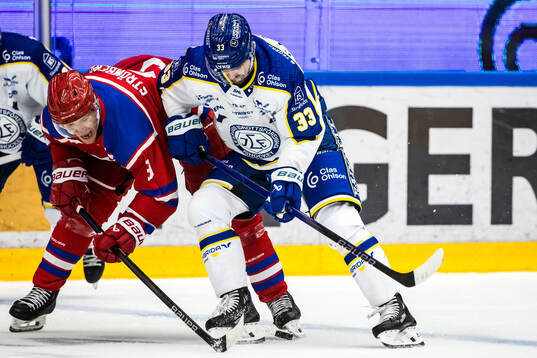 Timrås Didrik Strömberg och Leksands Eddie Larsson