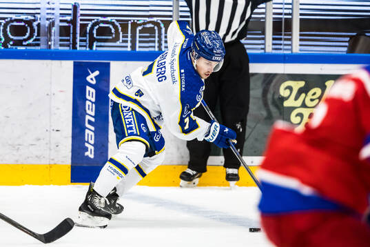 Under ishockeymatchen i träningsmatchen mellan Leksand och