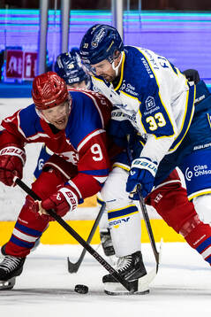 Timrås Didrik Strömberg och Leksands Eddie Larsson