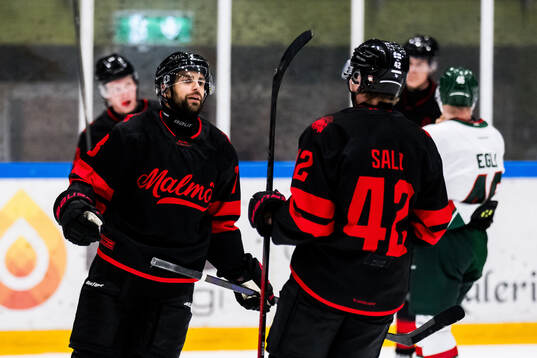 Malmö Redhawks Robin Hanzl jublar