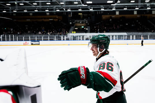 Frölundas Erik Thorell jublar