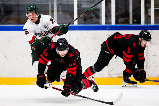 Malmö Redhawks Christoffer Forsberg och Frölundas David