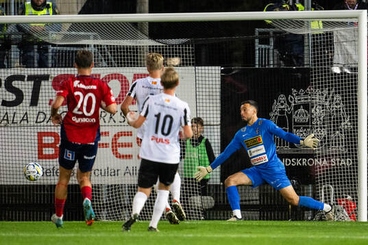 Landskronas målvakt Amr Kaddoura