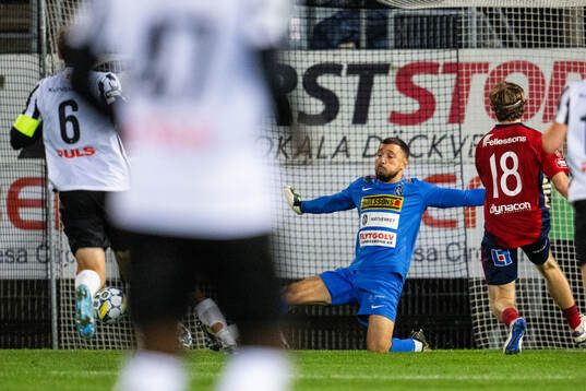 Landskronas målvakt Amr Kaddoura