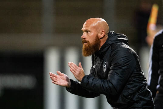 Landskronas tränare Max Mölder